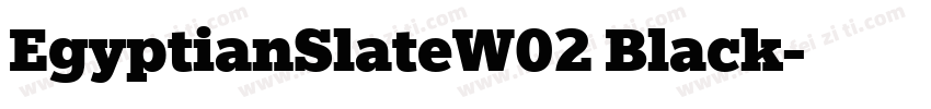 EgyptianSlateW02 Black字体转换